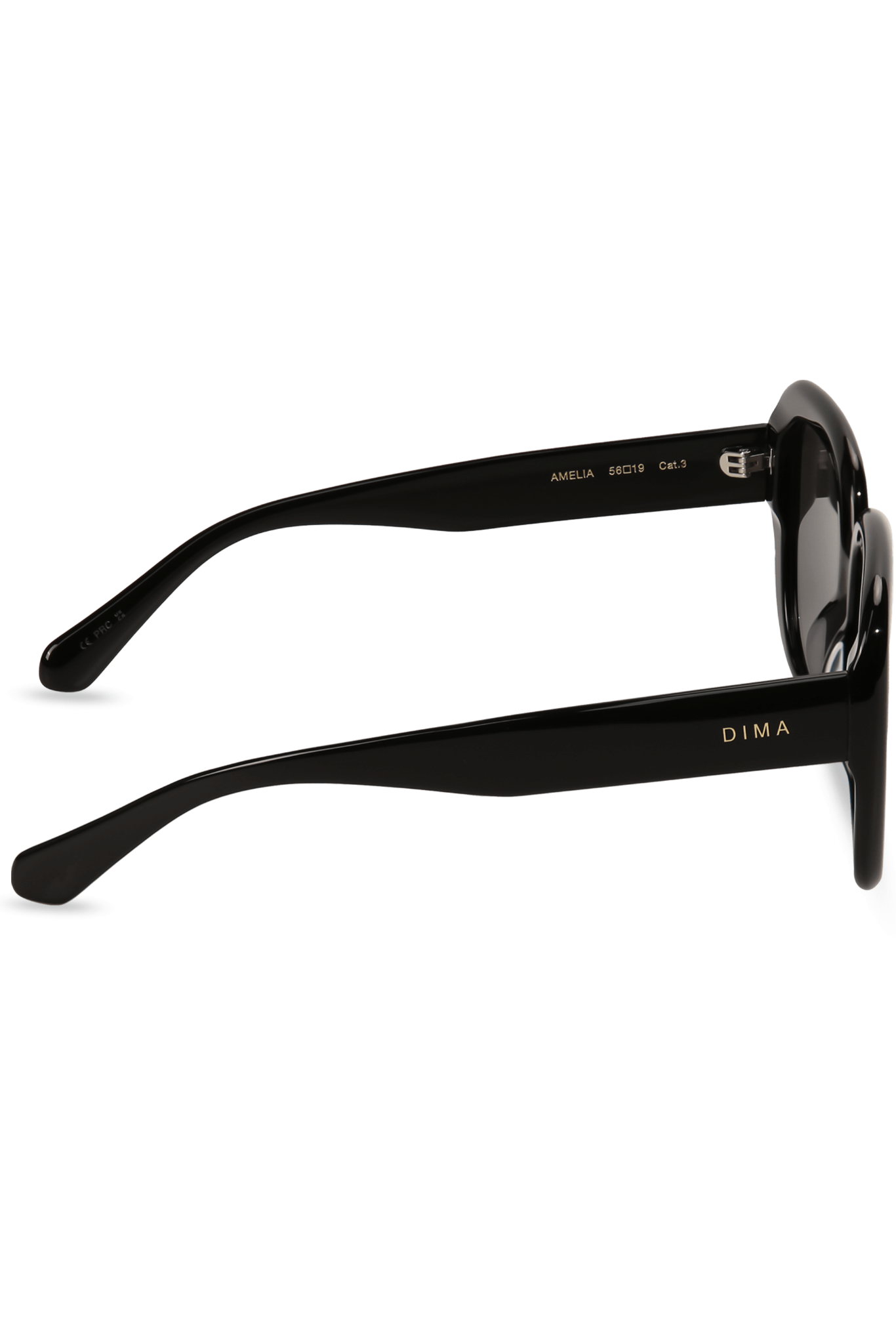 dima sunglass amelia black frame grey lens 3