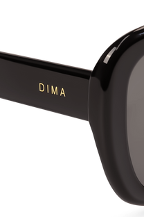 dima sunglass amelia black frame grey lens 4