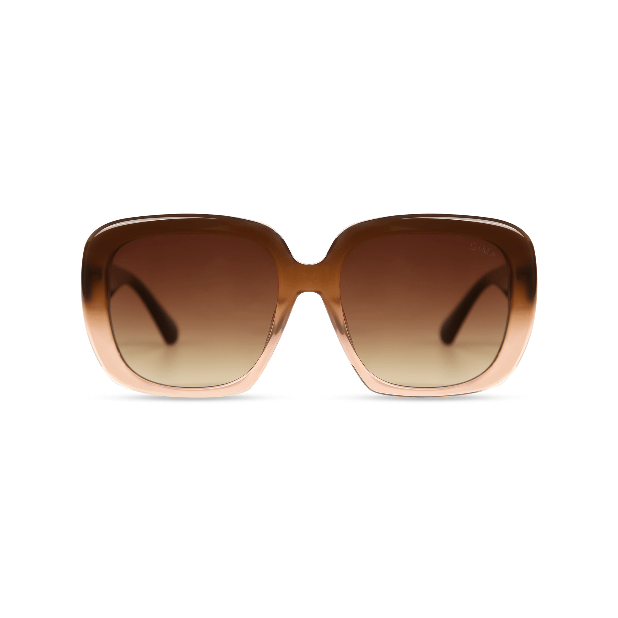 dima sunglass amelia milky brown gradient frame brown gradient lens 1