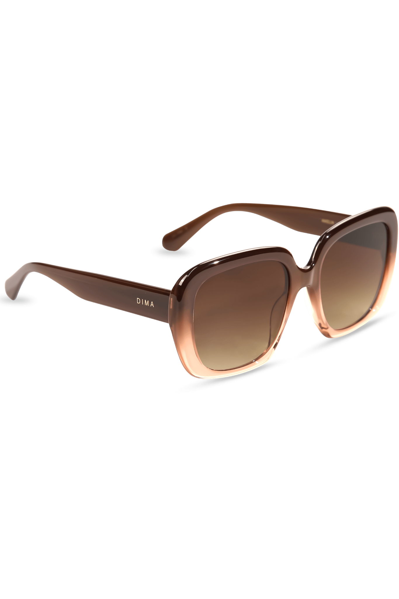 dima sunglass amelia milky brown gradient frame brown gradient lens 2