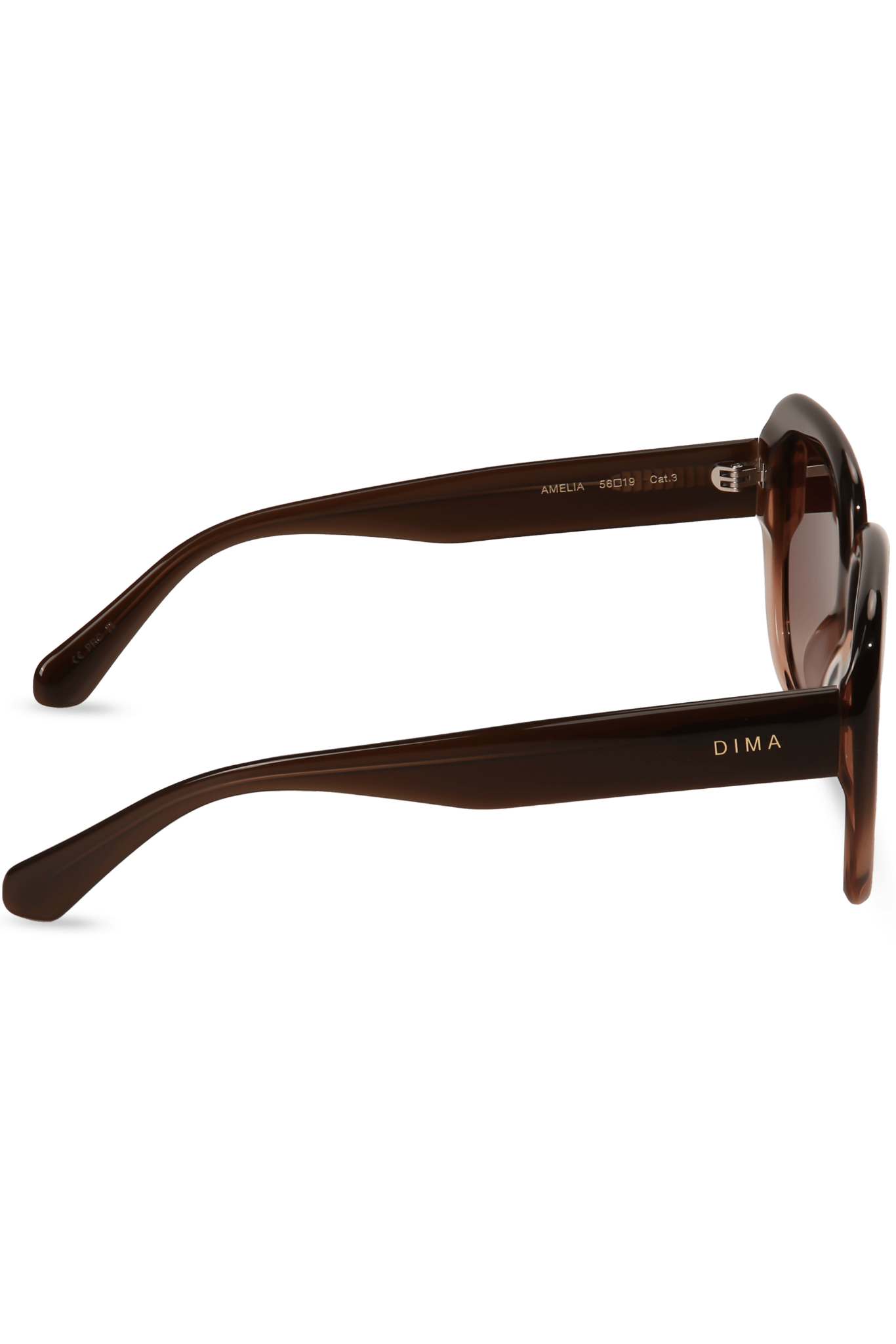 dima sunglass amelia milky brown gradient frame brown gradient lens 3