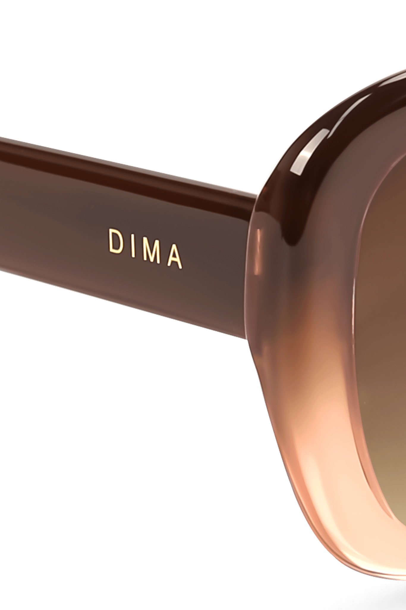 dima sunglass amelia milky brown gradient frame brown gradient lens 4