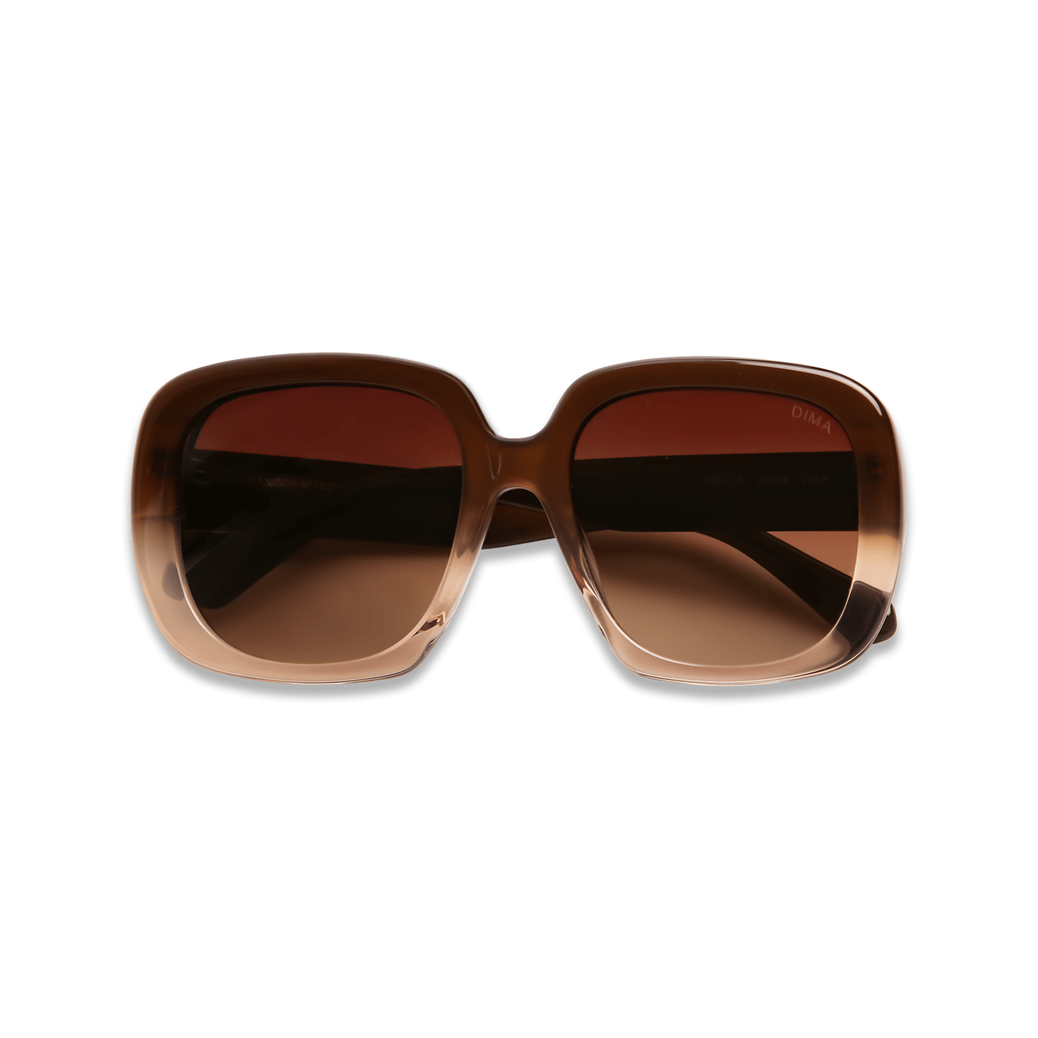 dima sunglass amelia milky brown gradient frame brown gradient lens 5