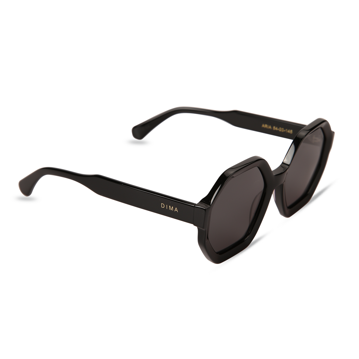 dima sunglass aria black frame grey lens 2