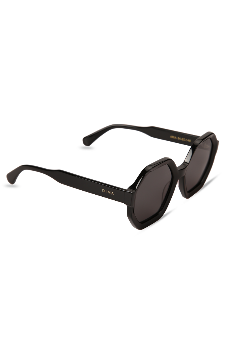 dima sunglass aria black frame grey lens 2
