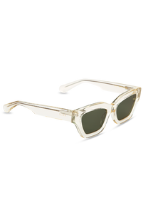 dima sunglass ava crystal light yellow  frame green lens 2