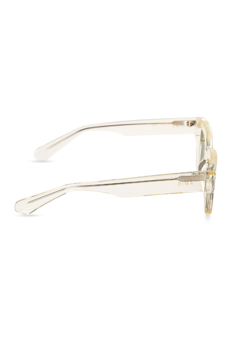 dima sunglass ava crystal light yellow  frame green lens 3