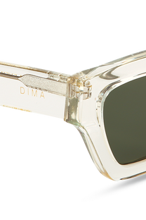dima sunglass ava crystal light yellow  frame green lens 4
