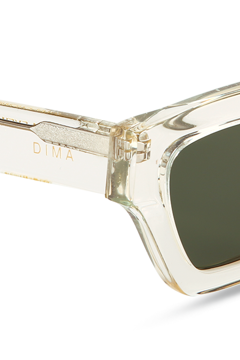 dima sunglass ava crystal light yellow  frame green lens 4