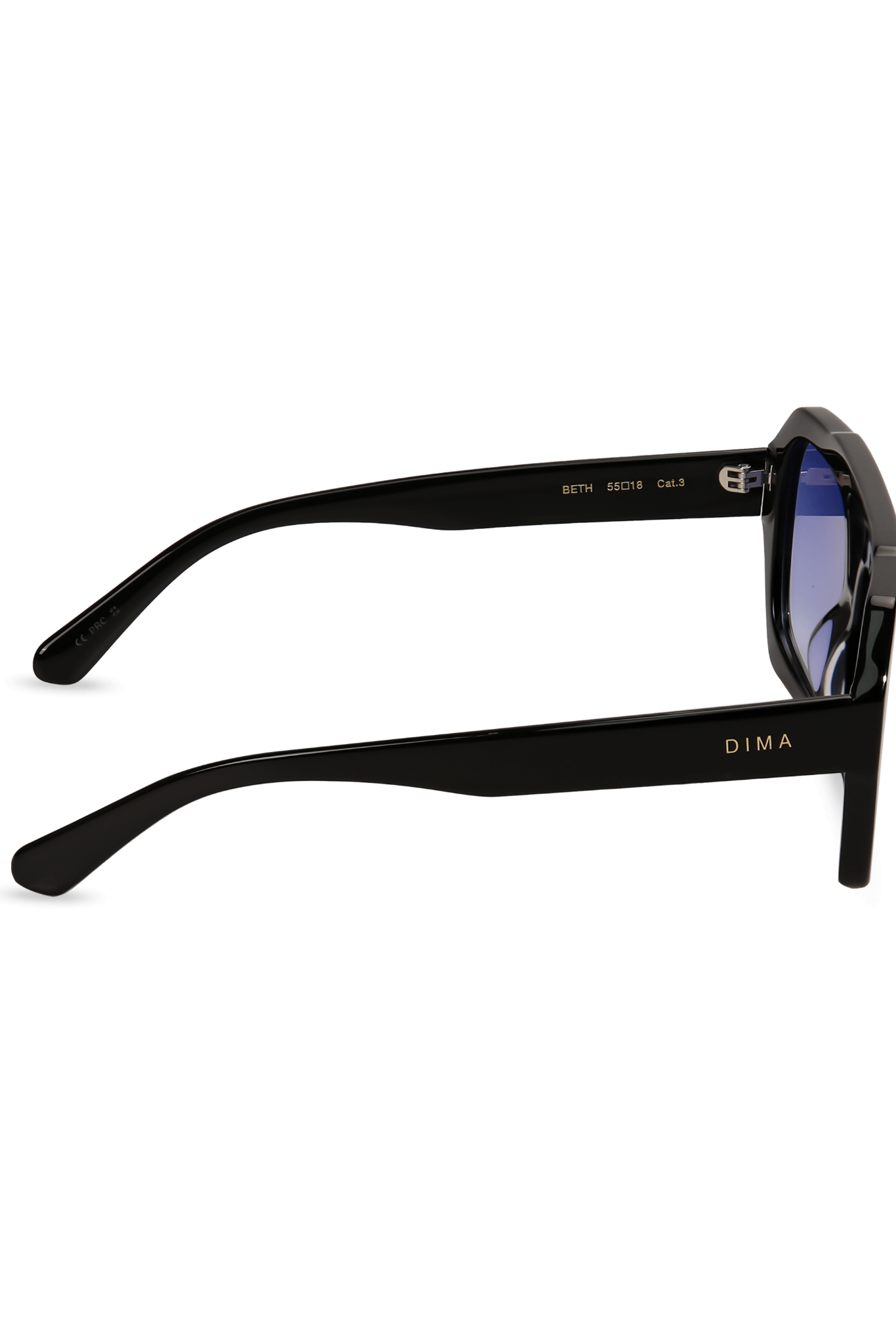 dima sunglass beth black frame blue gradient lens 3
