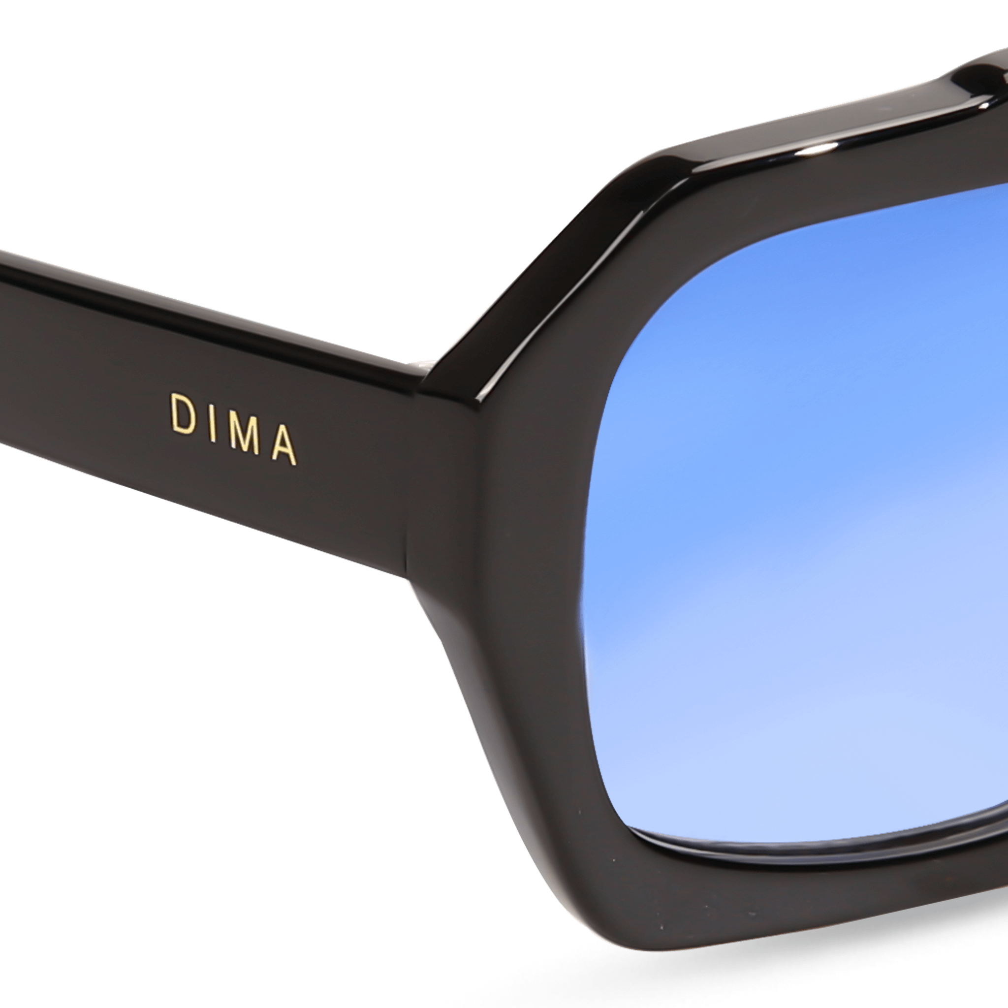 dima sunglass beth black frame blue gradient lens 4