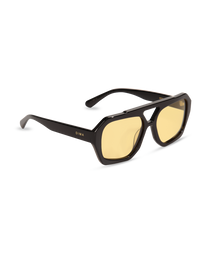dima sunglass beth black frame yellow lens 2