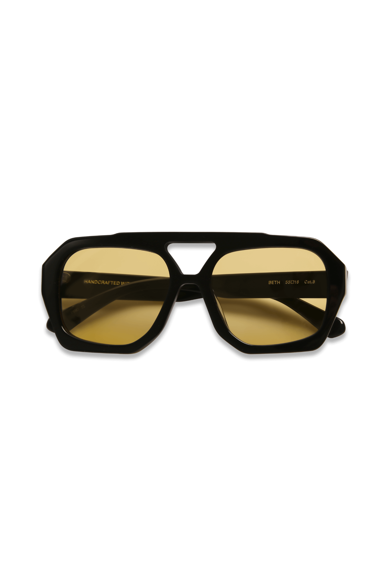 dima sunglass beth black frame yellow lens 5