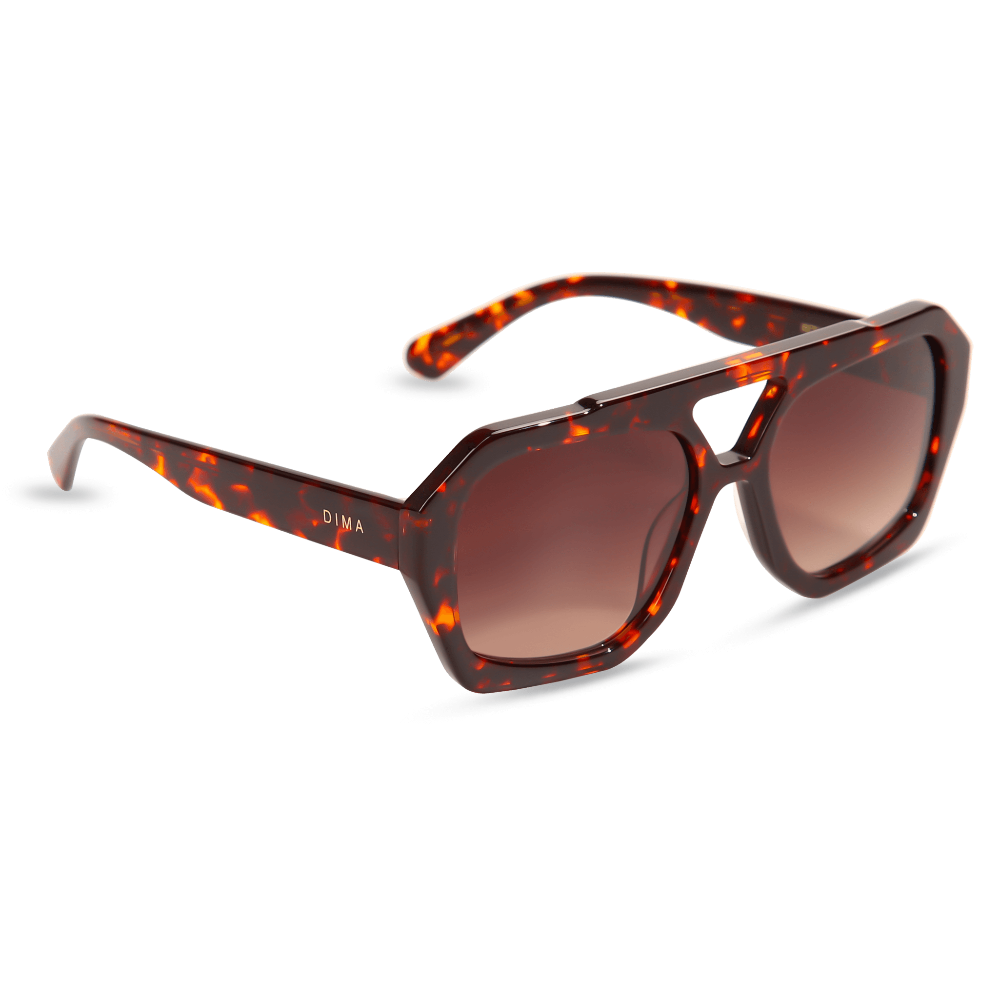 dima sunglass beth havana frame brown gradient lens 2
