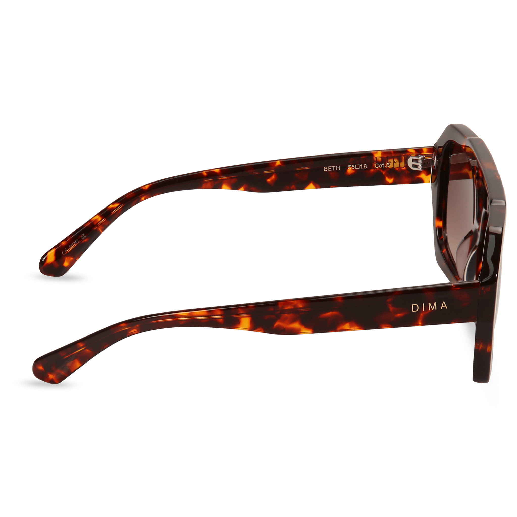dima sunglass beth havana frame brown gradient lens 3