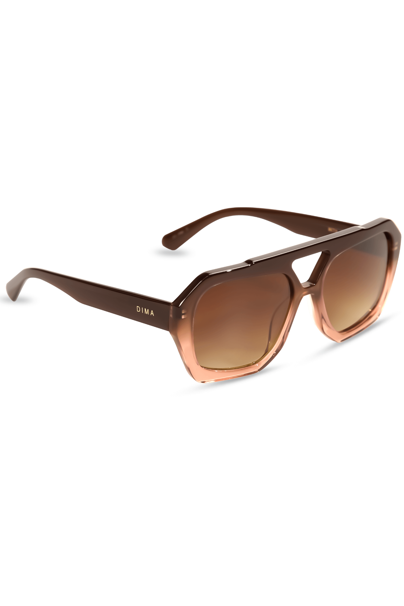 dima sunglass beth milky brown gradient frame brown gradient lens 2