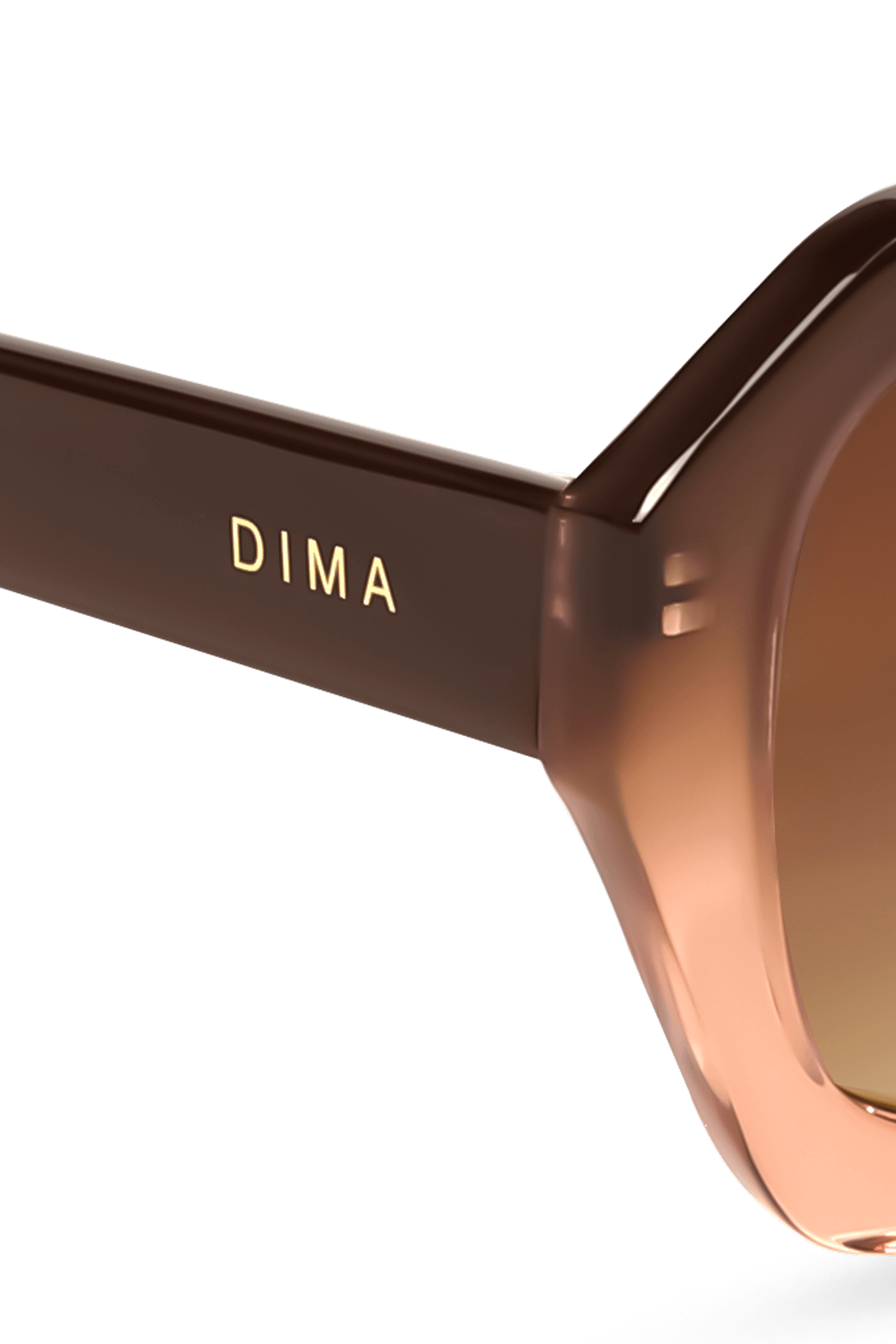 dima sunglass beth milky brown gradient frame brown gradient lens 4