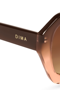 dima sunglass beth milky brown gradient frame brown gradient lens 4