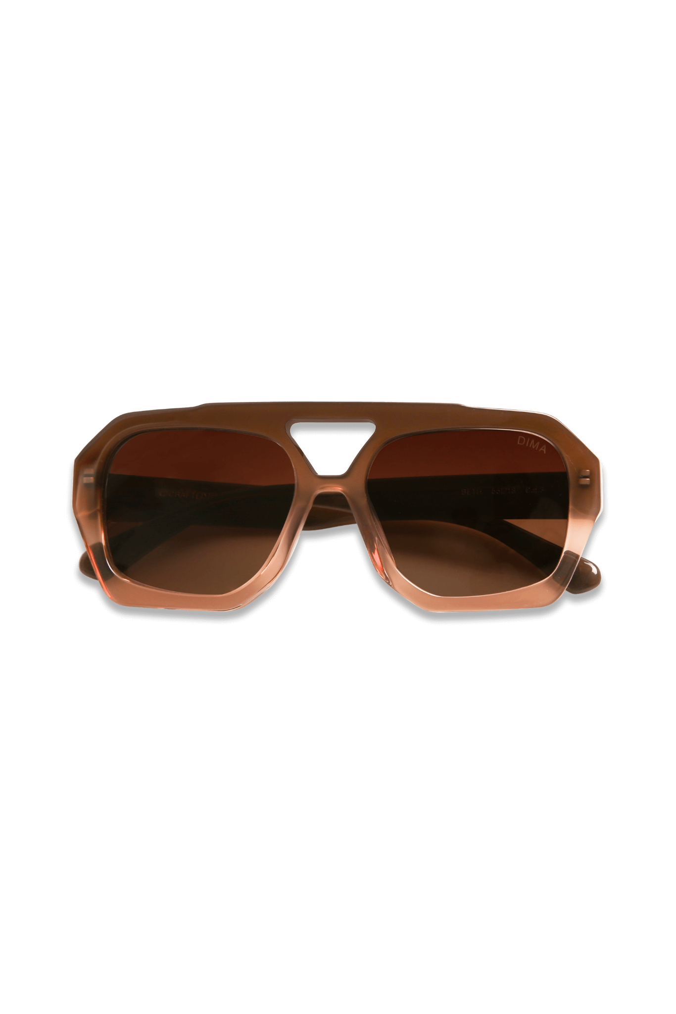 dima sunglass beth milky brown gradient frame brown gradient lens 5
