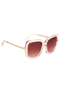 dima sunglass deena crystal pink frame red gradient lens 2