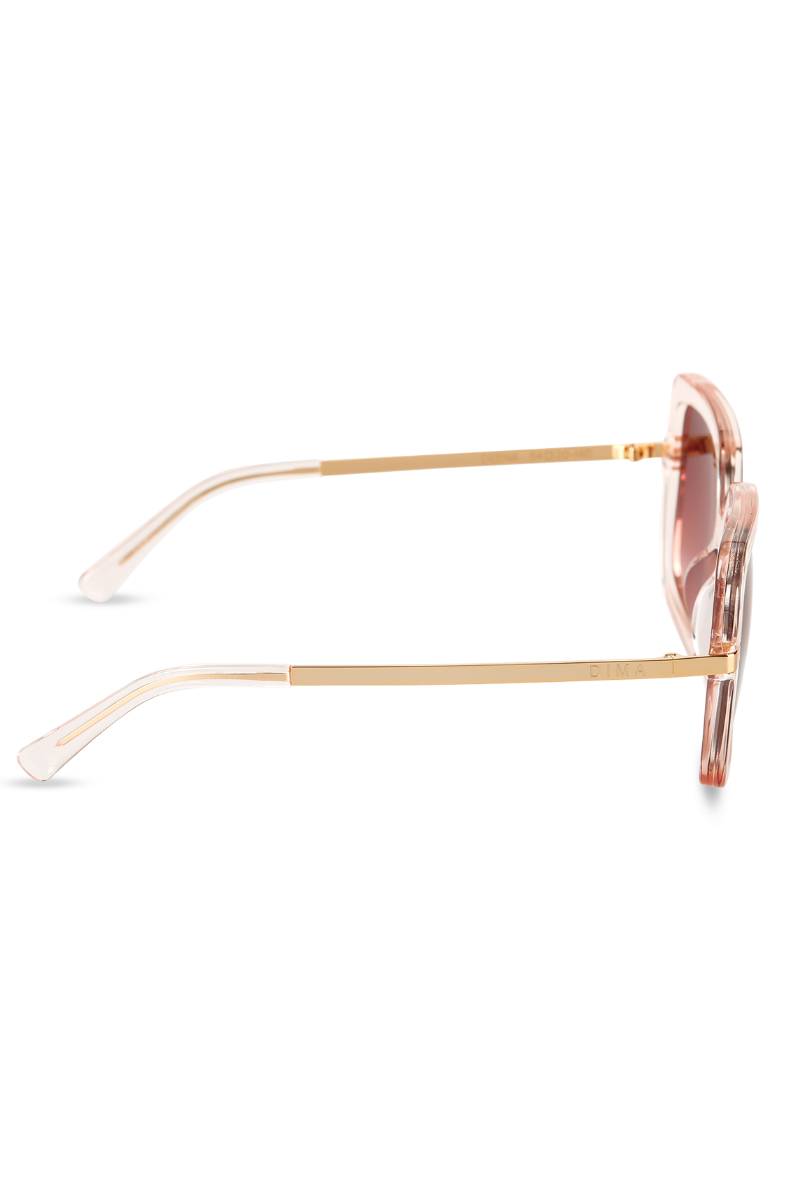 dima sunglass deena crystal pink frame red gradient lens 3
