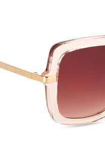 dima sunglass deena crystal pink frame red gradient lens 4