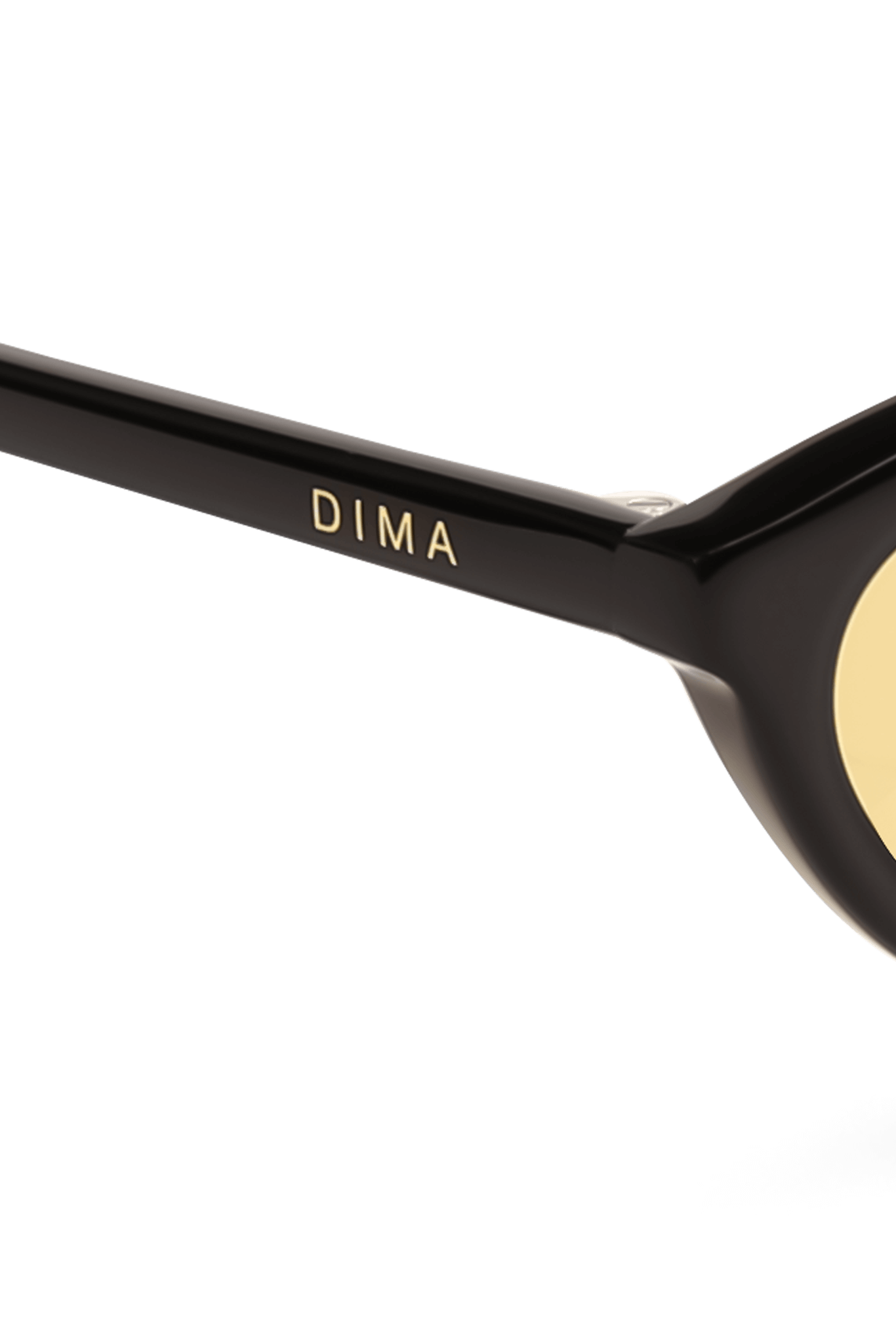 dima sunglass dina black frame yellow lens 4