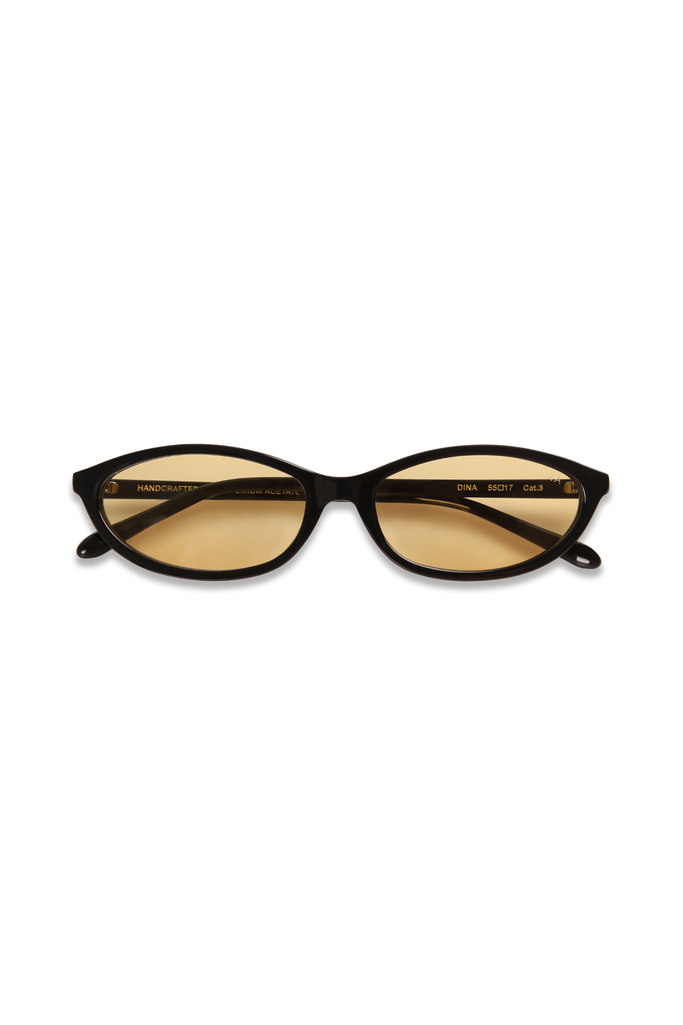 dima sunglass dina black frame yellow lens 5