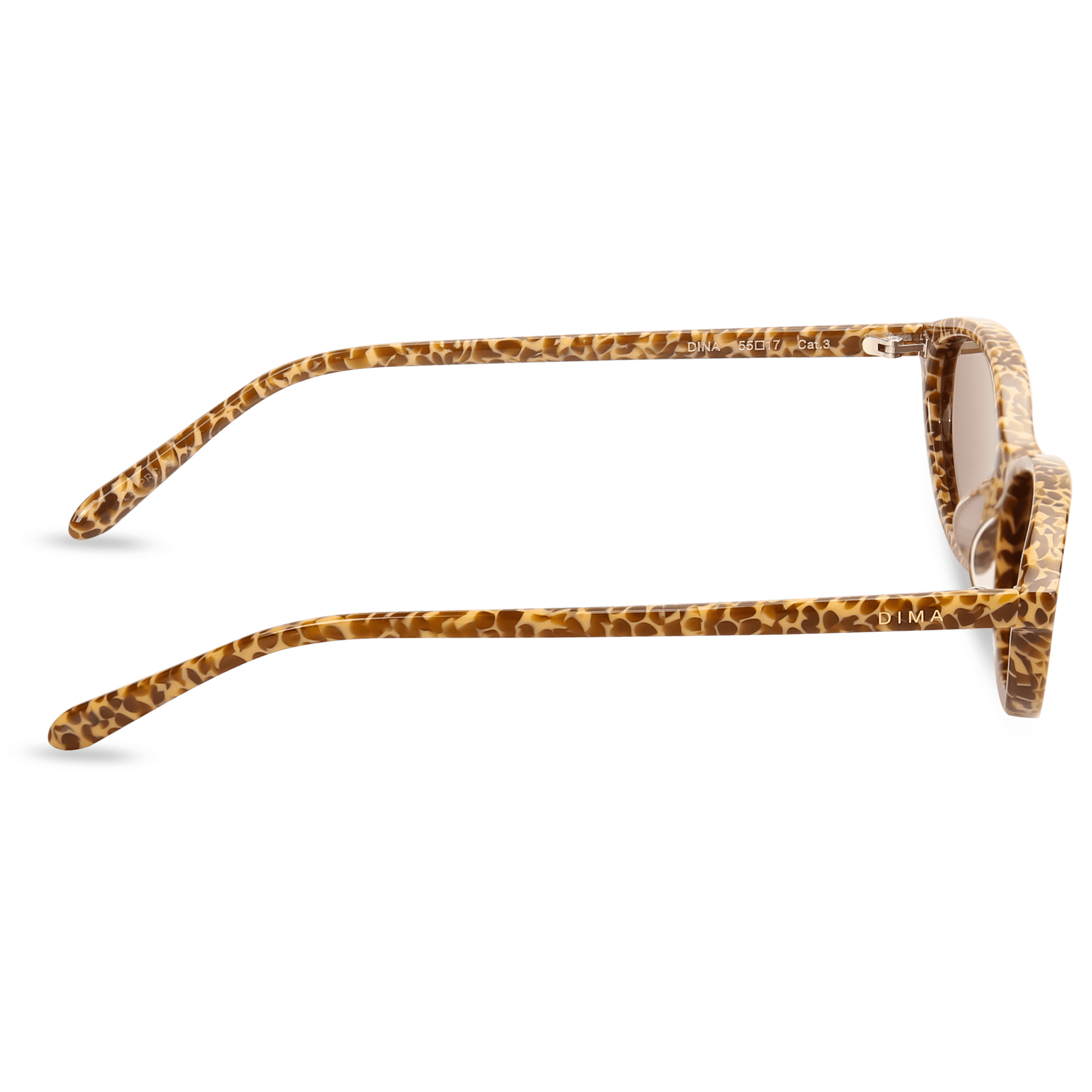 dima sunglass dina brown blocks frame brown lens 3