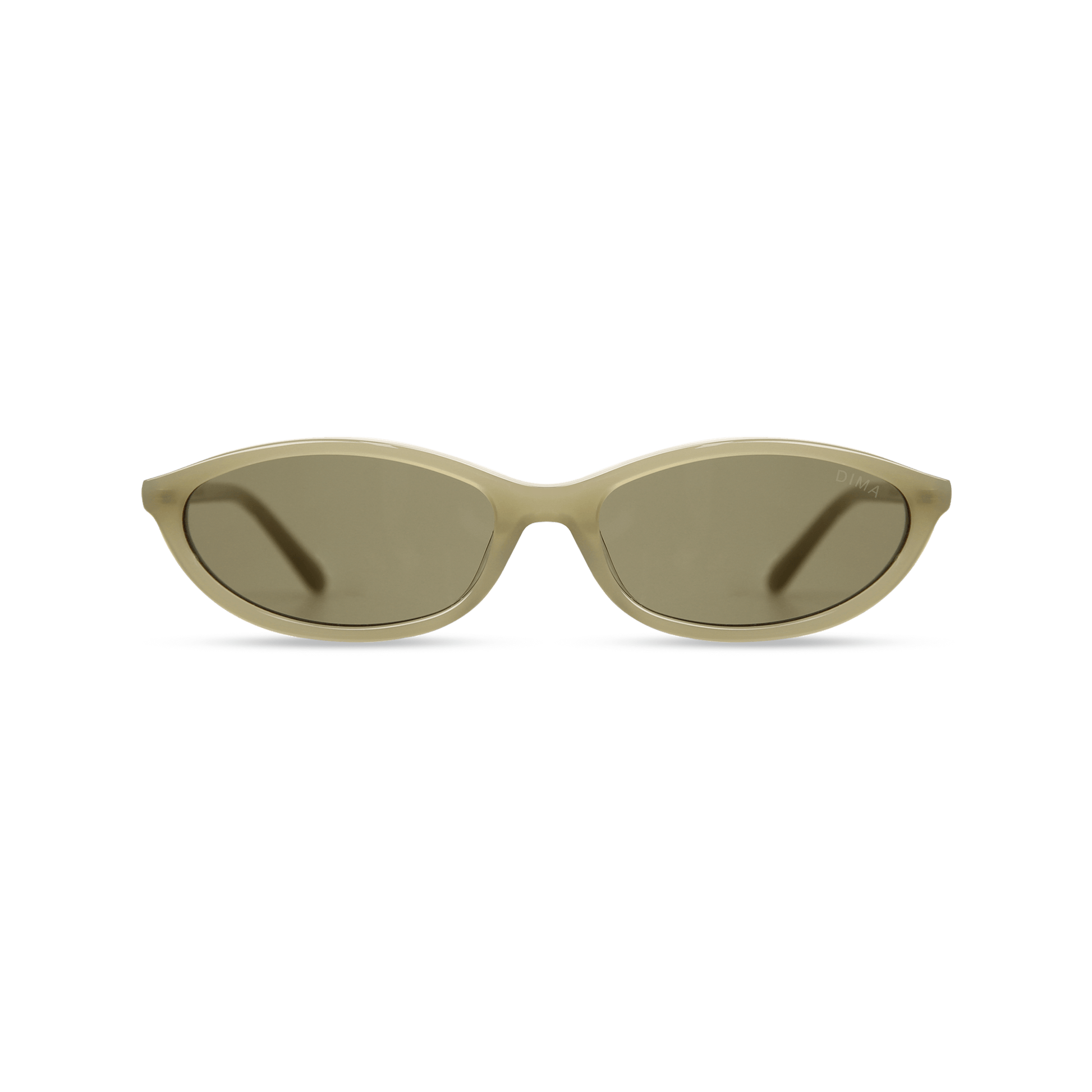 dima sunglass dina milky light olive frame olive lens 1