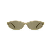 dima sunglass dina milky light olive frame olive lens 1