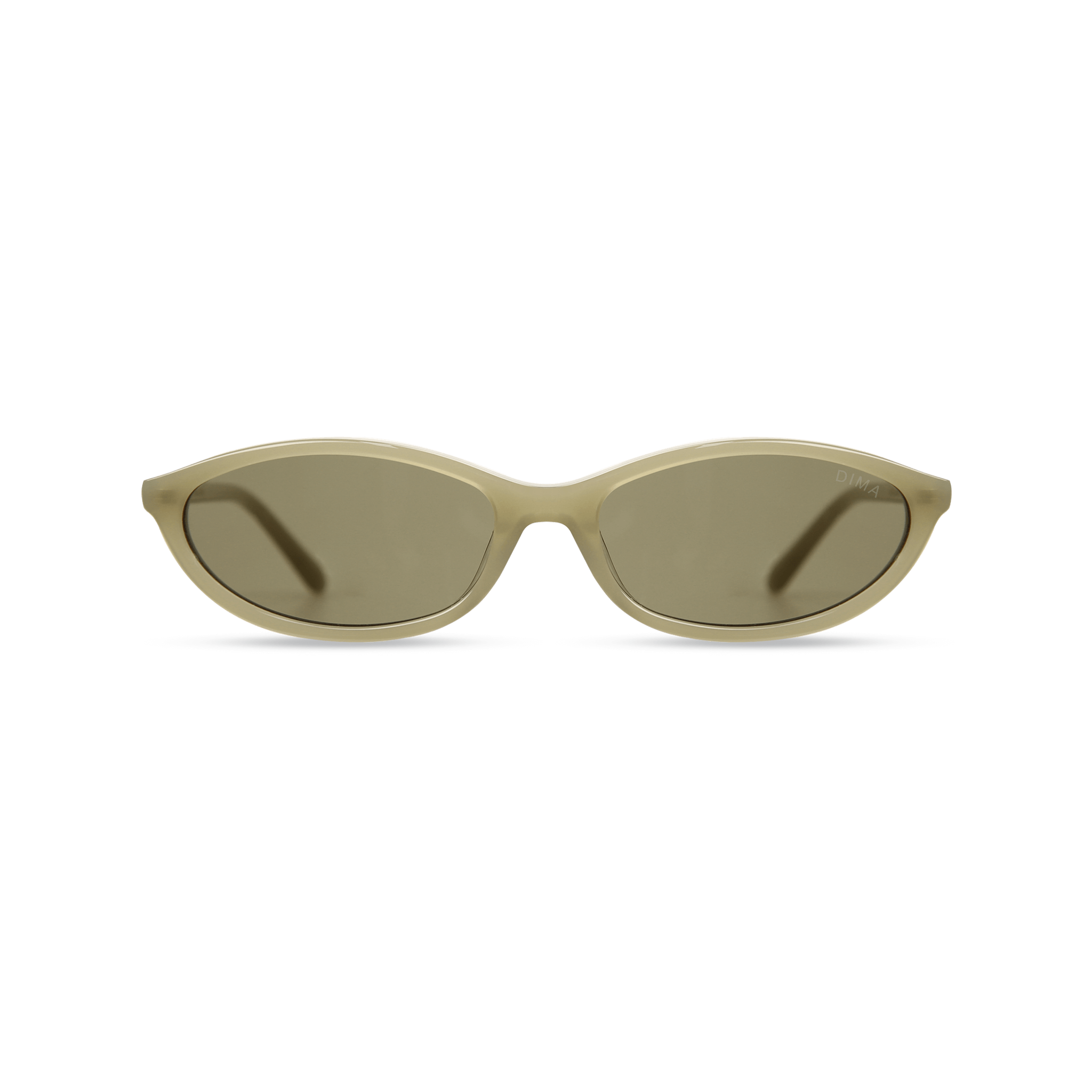 dima sunglass dina milky light olive frame olive lens 1