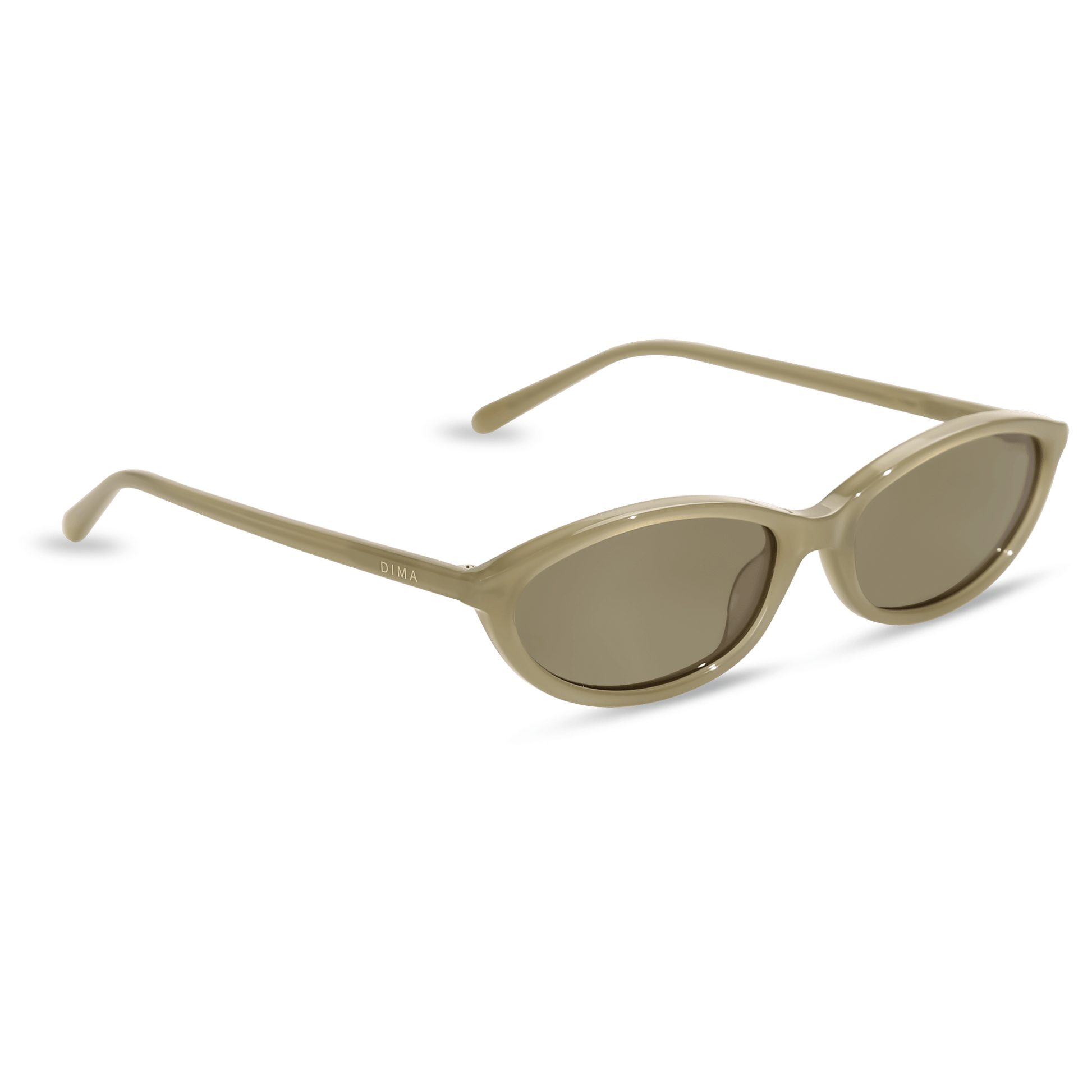 dima sunglass dina milky light olive frame olive lens 2