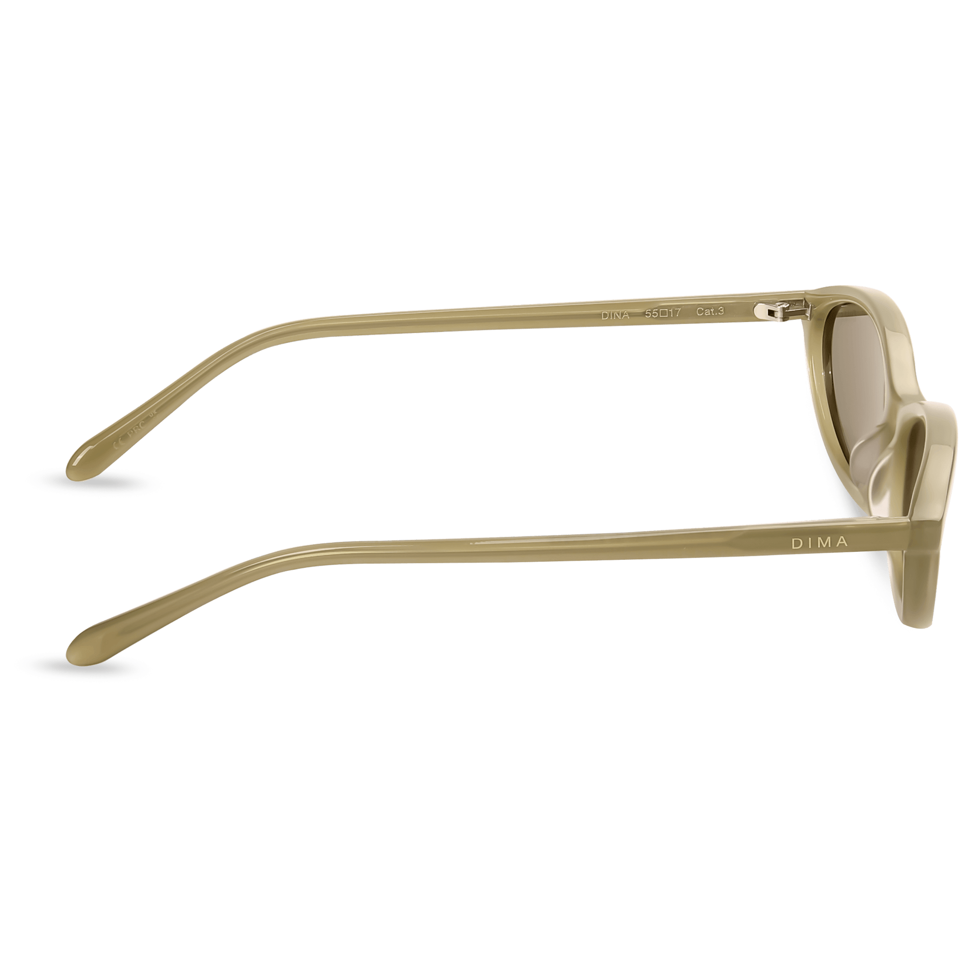dima sunglass dina milky light olive frame olive lens 3