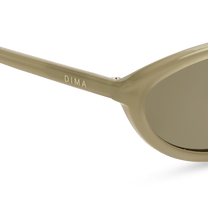dima sunglass dina milky light olive frame olive lens 4