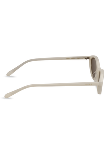 dima sunglass dina milky white frame brown lens 3