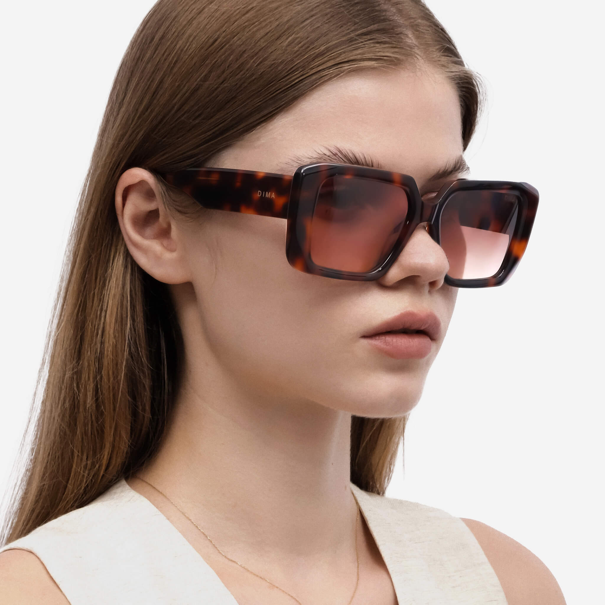 dima sunglass ember tortoise frame brown gradient lens model 2