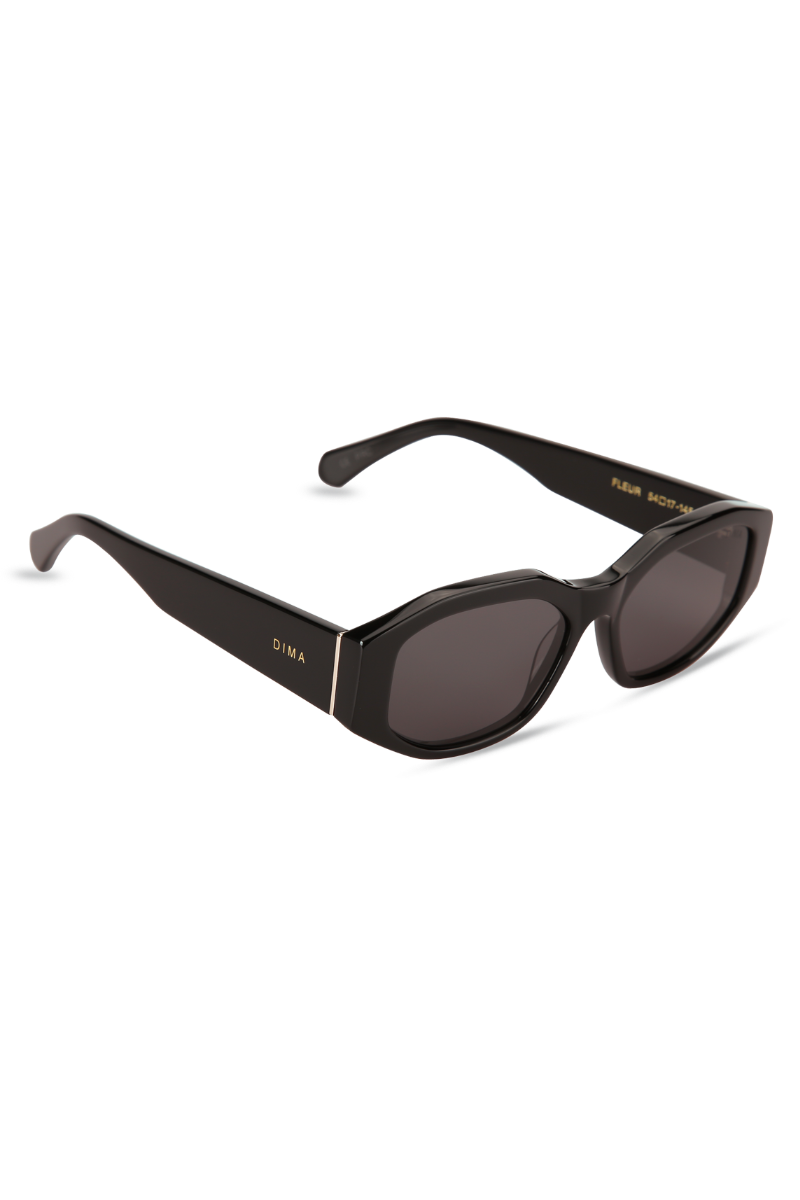 dima sunglass fleur black frame grey lens 2