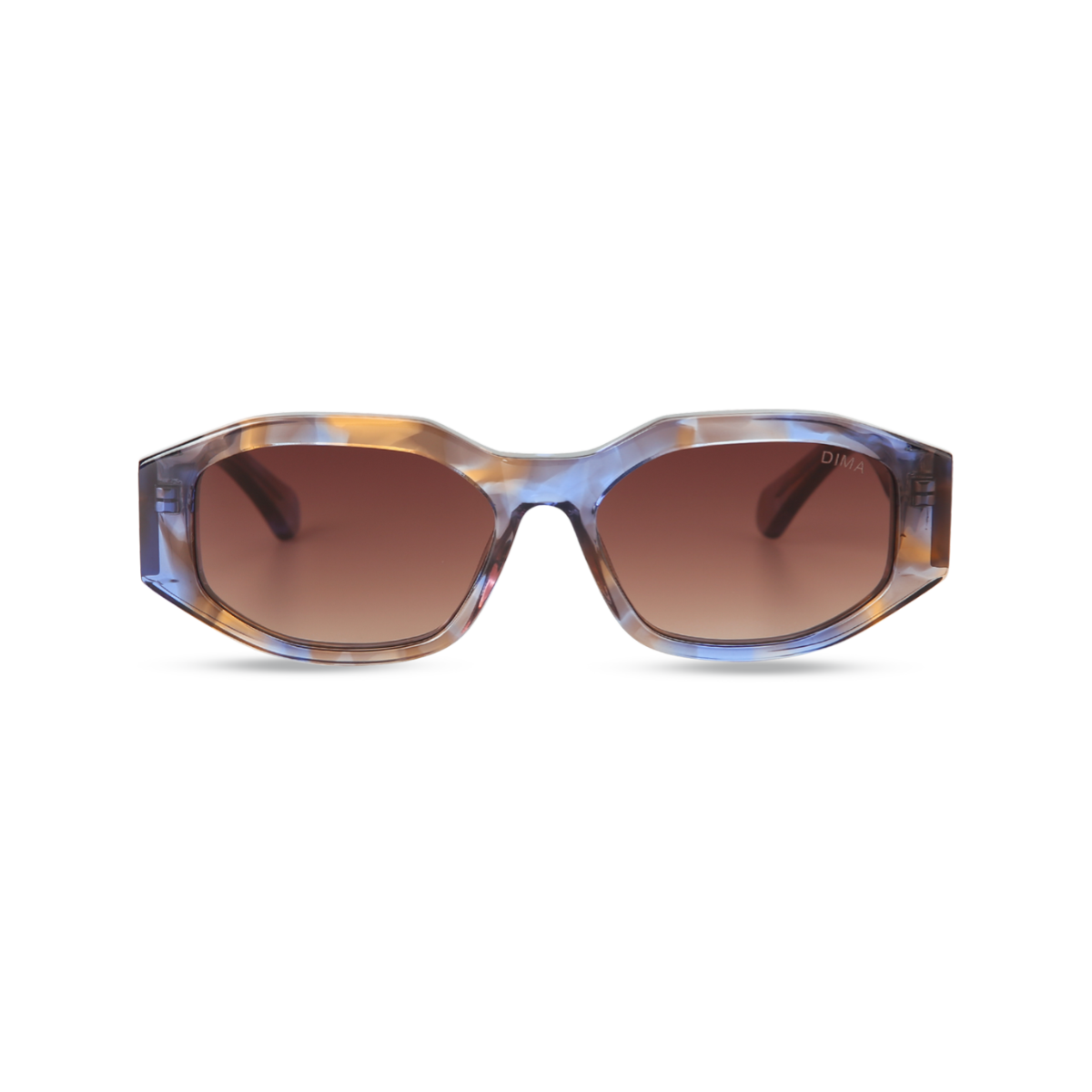 dima sunglass fleur crystal blue tortoise Frame brown gradient lens 1