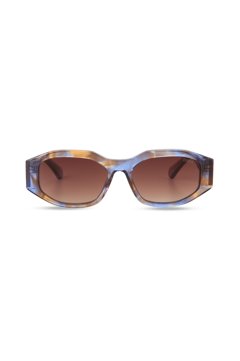 dima sunglass fleur crystal blue tortoise Frame brown gradient lens 1