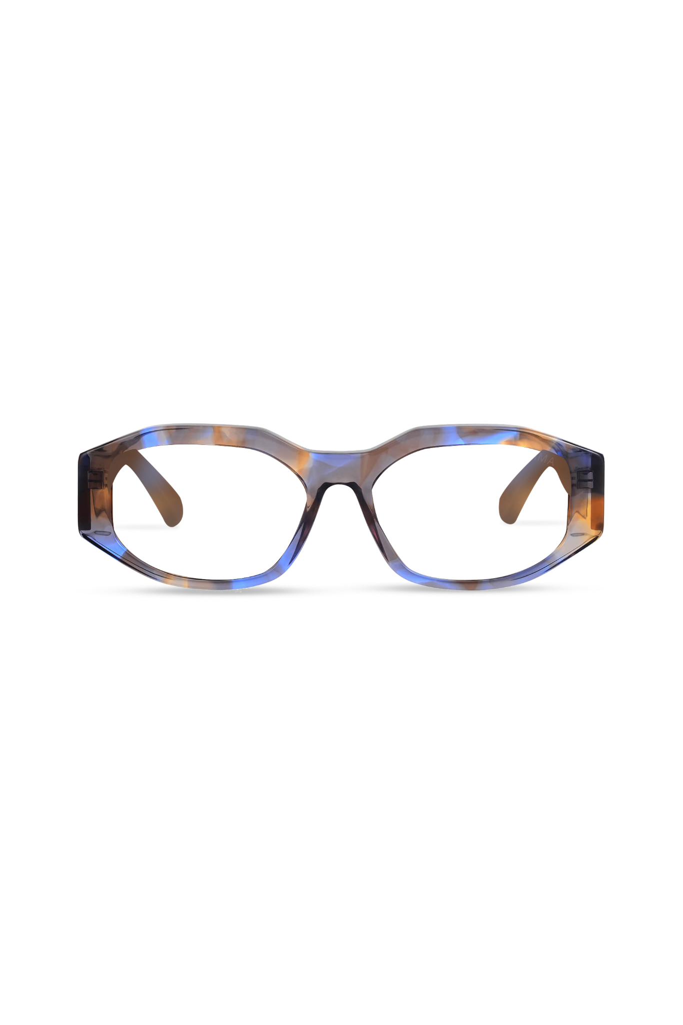 Fleur Crystal Blue Tortoise Frame Glasses-image