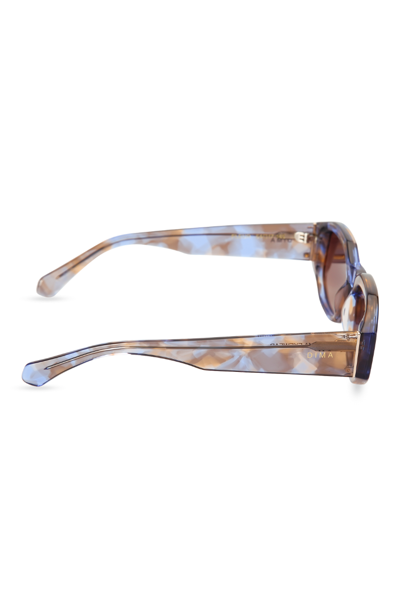 dima sunglass fleur crystal blue tortoise Frame brown gradient lens 3