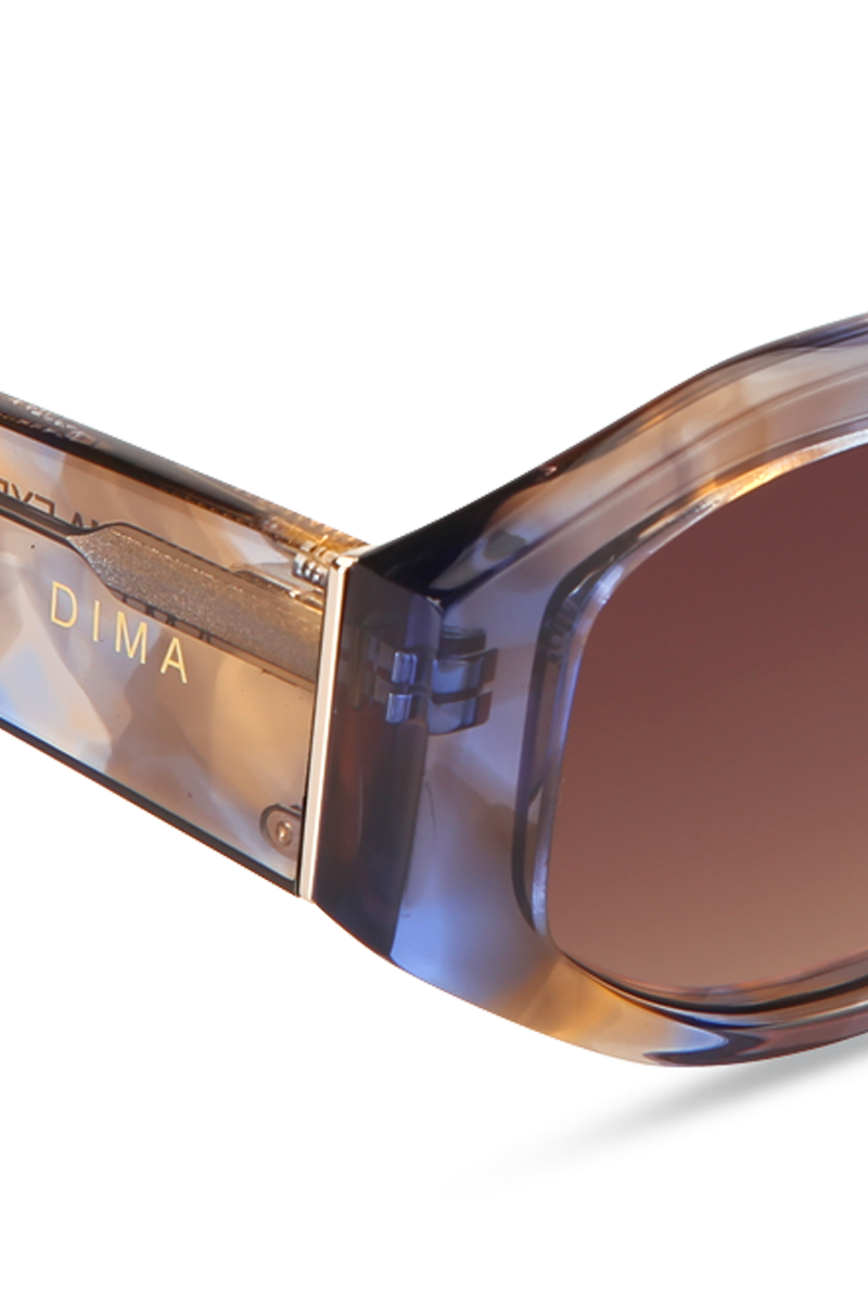 dima sunglass fleur crystal blue tortoise Frame brown gradient lens 4