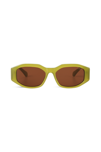 dima sunglass fleur milky olive frame brown lens 1