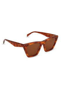 dima sunglass gleam amber tortoise frame brown lens 2