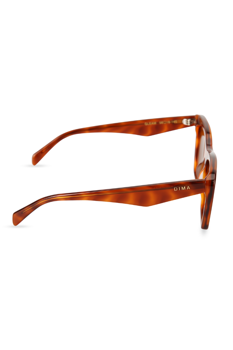 dima sunglass gleam amber tortoise frame brown lens 3