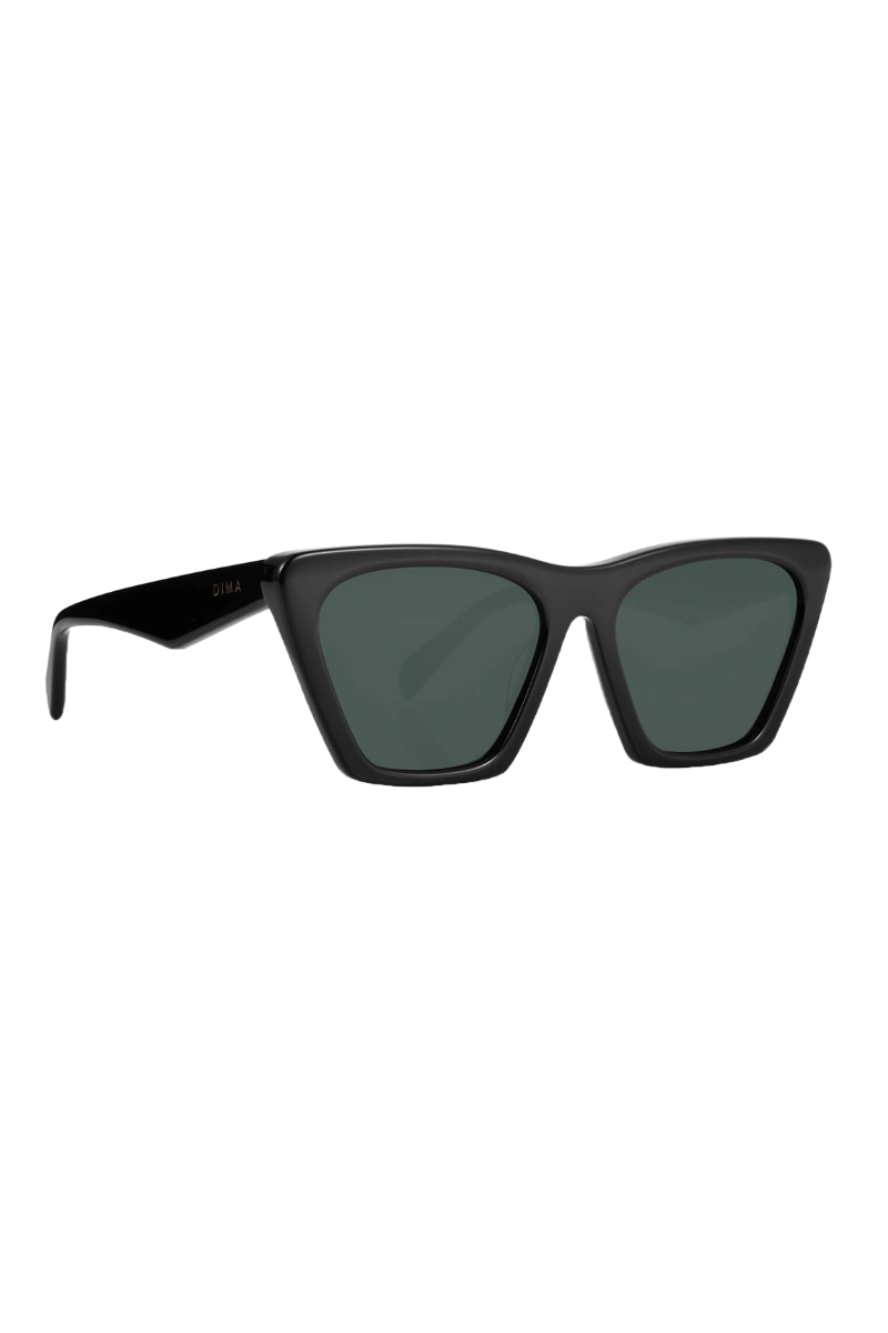 dima sunglass gleam black frame grey lens 2