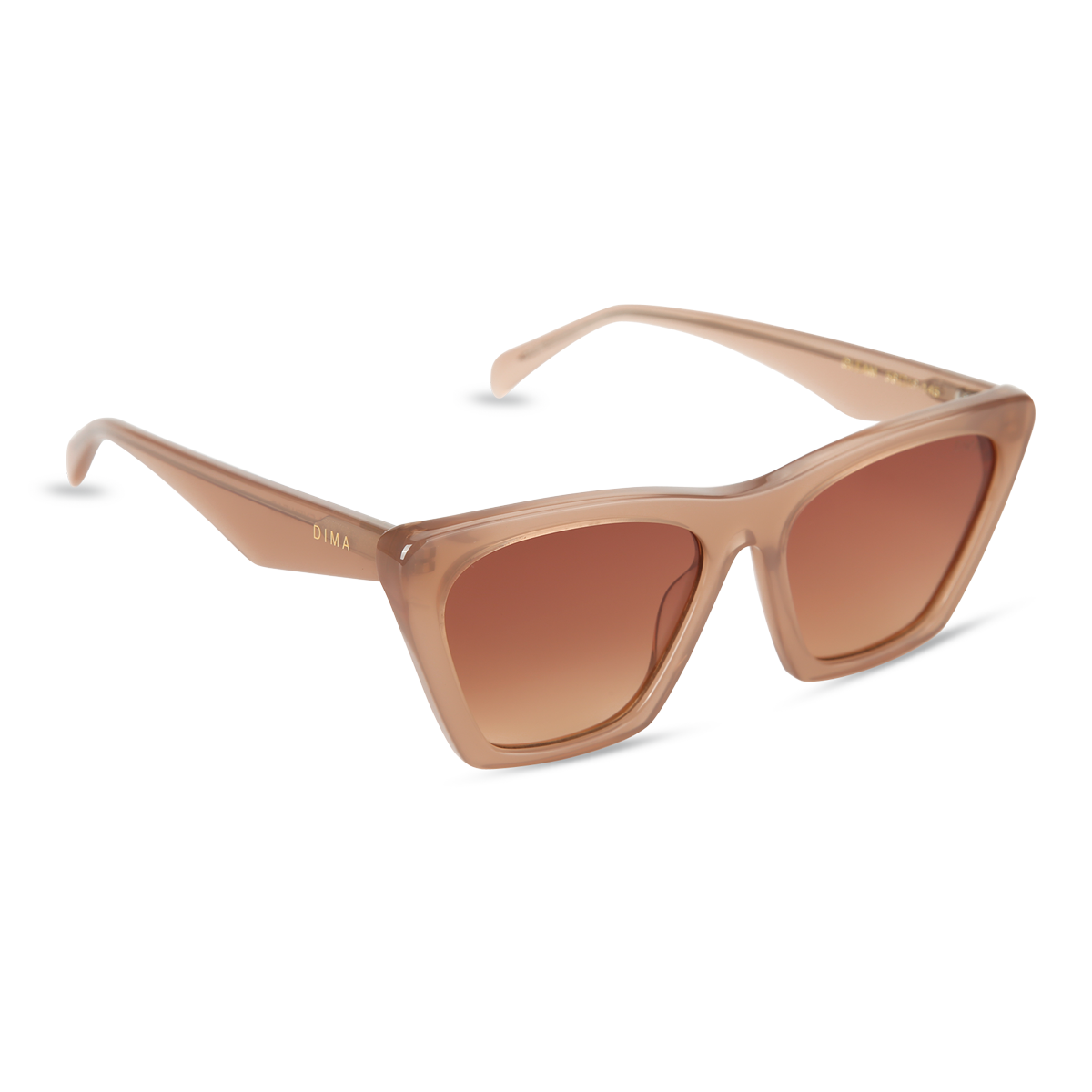 dima sunglass gleam milky brown reddish frame brown gradient lens 2