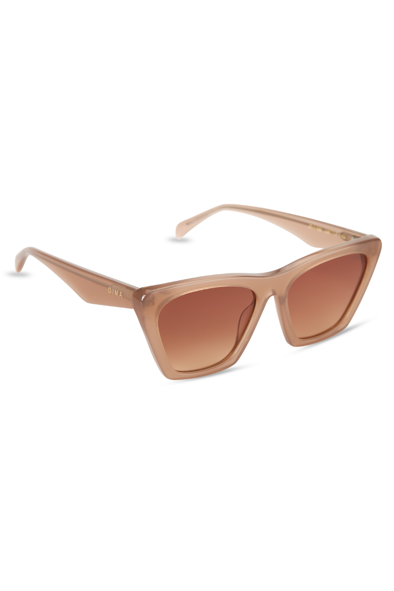dima sunglass gleam milky brown reddish frame brown gradient lens 2