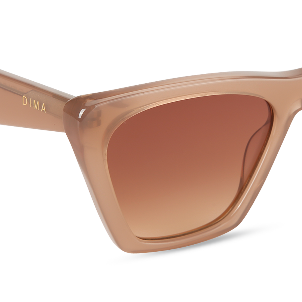 dima sunglass gleam milky brown reddish frame brown gradient lens 4